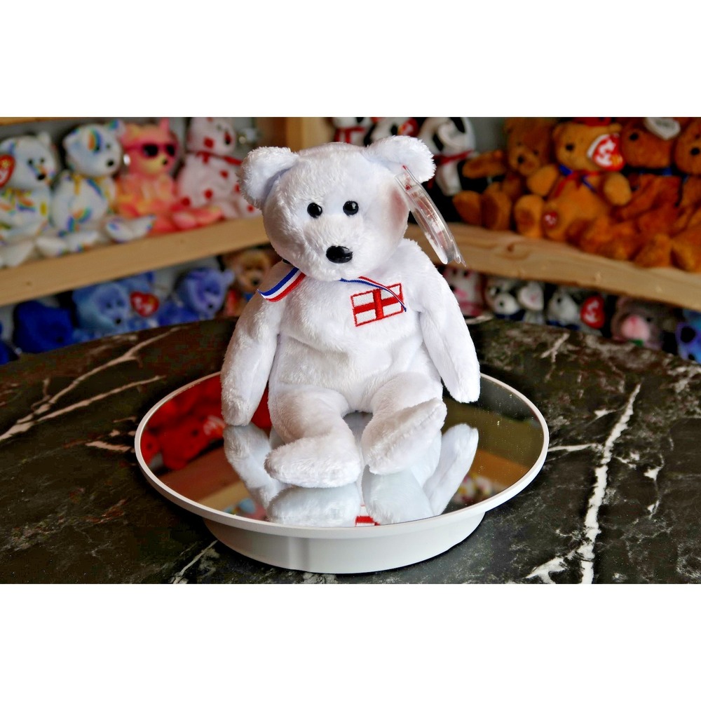 TY Beanie Baby‎ - England the Bear (England Exclusive) | MWMT | Vintage | Rare